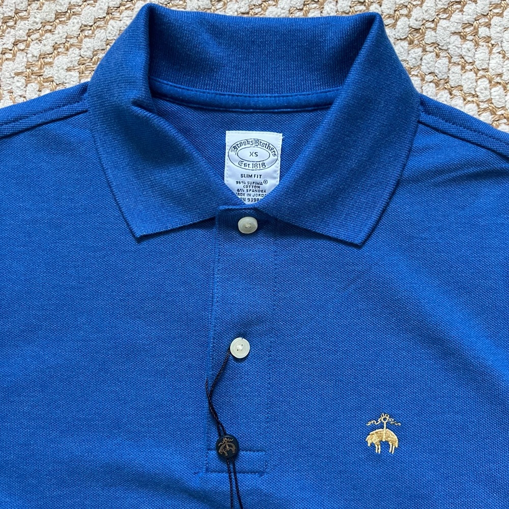 Brooks Brothers Men's Blue Polo Shirt NWT